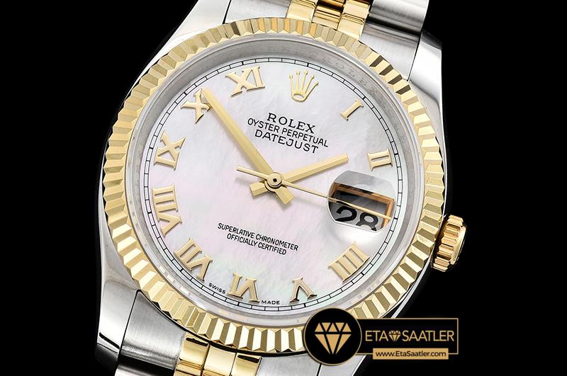 RDJ0280C - DJ 36mm Jub Flt YGSS White MOP Roman BP A3135 Mod 01.jpg modelleri RDJ0280C - DJ 36mm Jub Flt YGSS White MOP Roman BP A3135 Mod - 01.jpg